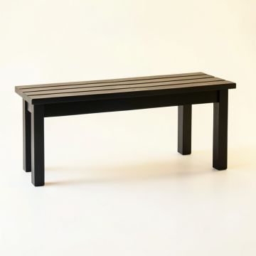 Sage Falls Indoor Bench - Black (synthetic illustration; no displayed measurements)