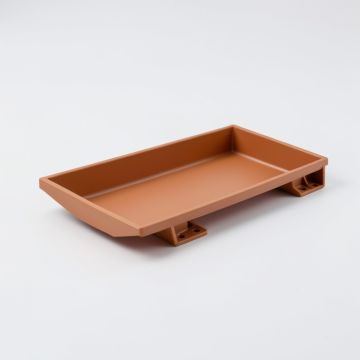 Sage Crest Empty Under-Desk Cable Tray - Terracotta (synthetic illustration; no displayed measurements)