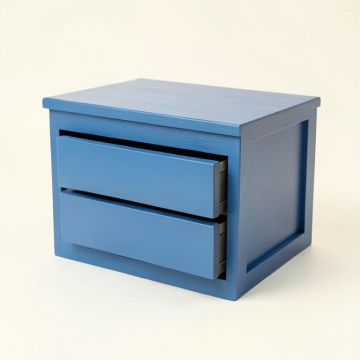 Cliff Edge Small-Parts Storage Drawer Cabinet - Blue (synthetic illustration; no displayed measurements)