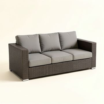 Lenexa Patio Sofa With Cushions (synthetic illustration; no displayed measurements)