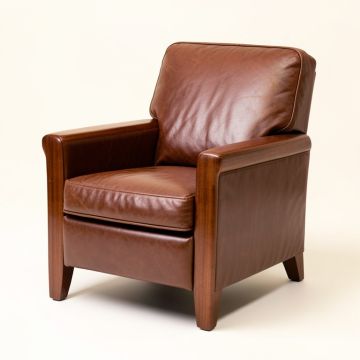 Kirksville 29 '' Wide Genuine Leather Armchair (synthetic illustration; no displayed measurements)
