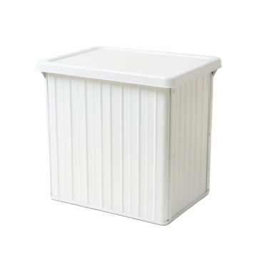 Maple Crossing Closed Outdoor Storage Box - White