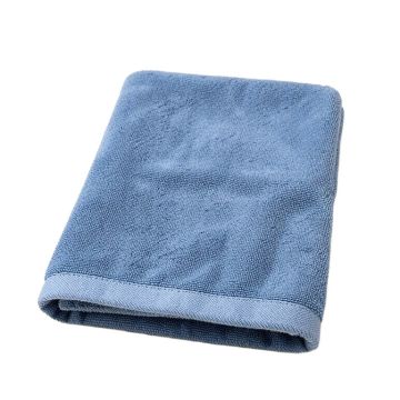 Fern Crest Bath Towel - Blue (synthetic illustration; no displayed measurements)