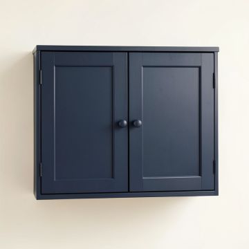Rowan Arc Wall-Mounted Entry Cabinet - Navy (synthetic illustration; no displayed measurements)