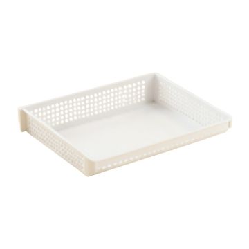 Olive Bluff Empty Under-Desk Cable Tray - White