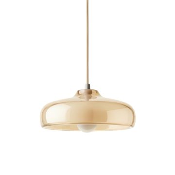 Cove Canyon Pendant Light Suspended From One Plain Cable - Beige