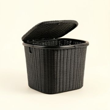 Sage Branch Laundry Hamper - Black (synthetic illustration; no displayed measurements)