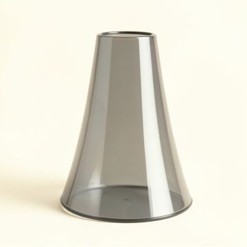 5.25 '' H Glass Bell Lamp Shade ( Screw On ) In Gray (synthetic illustration; no displayed measurements)