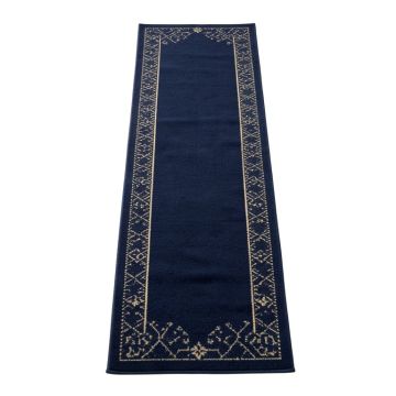 Ash Bluff Narrow Runner Rug - Navy