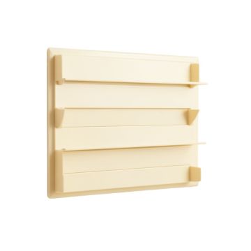 Flint Dale Empty Wall-Mounted Tool Organizer Panel - Ivory