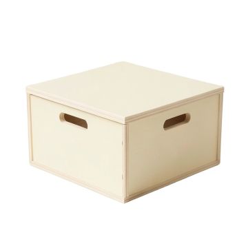 Cedar Arc Low Toy Storage Unit - Cream
