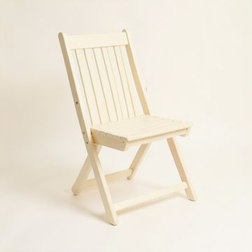 Dawn Brook Folding Outdoor Chair - Cream (synthetic illustration; no displayed measurements)