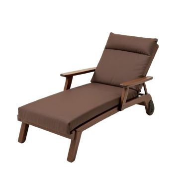 Chakotay Outdoor Reclining Chaise Lounge With Cushion