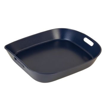 Moss Branch Serving Tray - Navy (synthetic illustration; no displayed measurements)