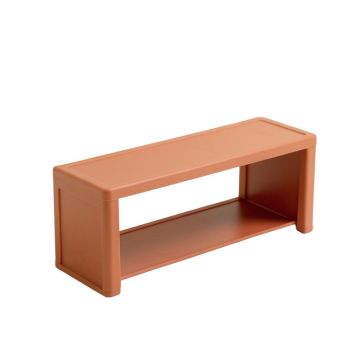Dune Bluff Narrow Outdoor Storage Bench - Terracotta