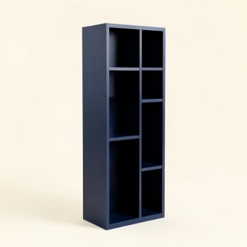 Aspen Edge Narrow Cubby Tower - Navy (synthetic illustration; no displayed measurements)