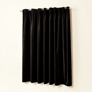 Balone Velvet Solid Blackout Thermal Pinch Pleat Single Curtain Panel (synthetic illustration; no displayed measurements)