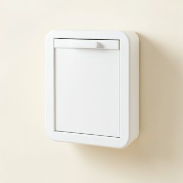Ash Bend Wall-Mounted Laundry Cabinet - White (synthetic illustration; no displayed measurements)