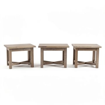 Malai Weathered 3 Piece Coffee Table Set (synthetic illustration; no displayed measurements)