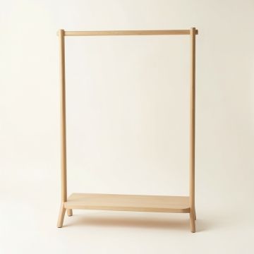 Shore Canyon Empty Garment Rack - Beige (synthetic illustration; no displayed measurements)