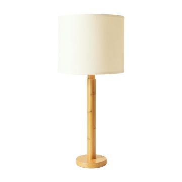 Cliff Brook Floor Lamp With A Plain Fabric Shade - Ivory