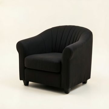 Rowan Crossing Upholstered Armchair - Black (synthetic illustration; no displayed measurements)