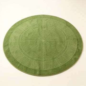 Cedar Crossing Round Area Rug - Green (synthetic illustration; no displayed measurements)