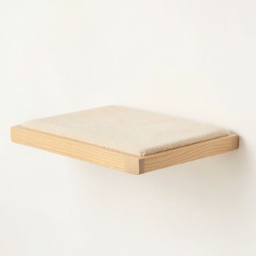 Field Branch Wall-Mounted Cat Perch - Beige (synthetic illustration; no displayed measurements)