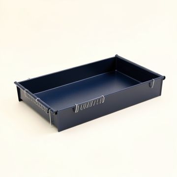 Holly Branch Empty Under-Desk Cable Tray - Navy (synthetic illustration; no displayed measurements)