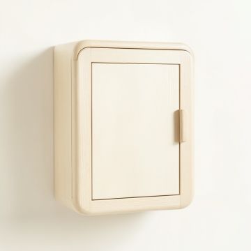 Glen Branch Wall-Mounted Laundry Cabinet - Ivory (synthetic illustration; no displayed measurements)