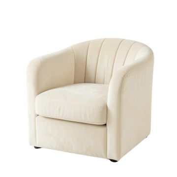 Dawn Bluff Upholstered Armchair - Ivory