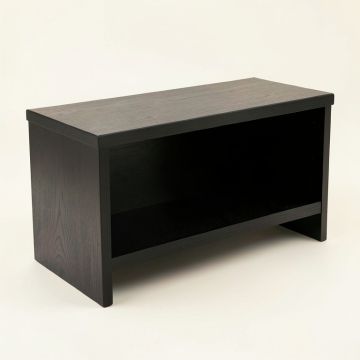 Hazel Brook Shoe Storage Bench - Black (synthetic illustration; no displayed measurements)