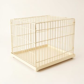 Birch Field Empty Furniture-Style Pet Crate - Ivory (synthetic illustration; no displayed measurements)