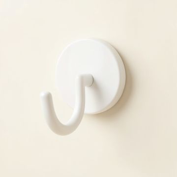 Willow Branch Wall-Mounted Robe Hook - White (synthetic illustration; no displayed measurements)