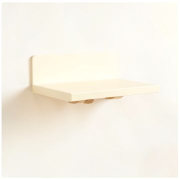 Sage Falls Wall-Mounted Cat Perch - Ivory (synthetic illustration; no displayed measurements)