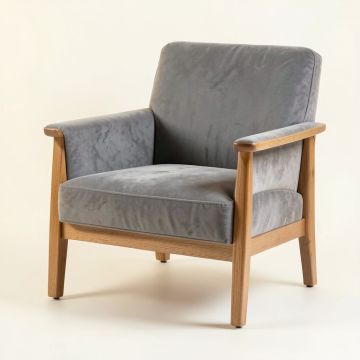 Aspen Crossing Upholstered Armchair - Gray (synthetic illustration; no displayed measurements)