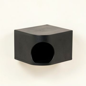 Harbor Falls Wall-Mounted Cat Perch - Black (synthetic illustration; no displayed measurements)