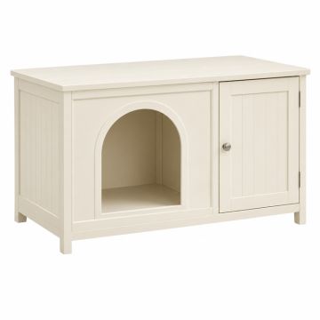 Oak Field Empty Furniture-Style Litter Enclosure - Cream