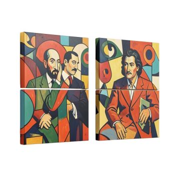 By Pablo Picasso - 2 Piece Floater Frame Print Set On Canvas