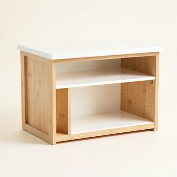 Ridge Arc Empty Countertop Canister Rack - White (synthetic illustration; no displayed measurements)