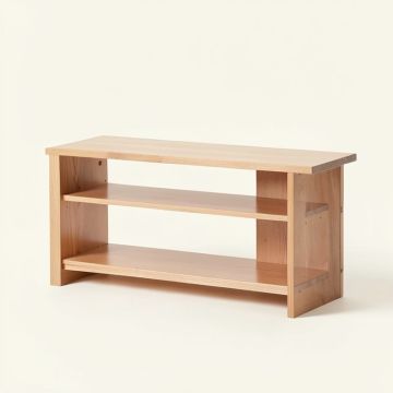 Martha Stewart Living & Learning Kids Solid Wood Shelves Storage Bench (synthetic illustration; no displayed measurements)