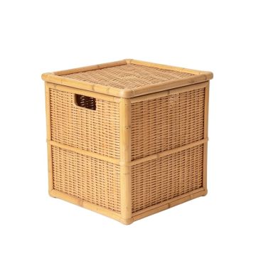 Bamboo Double Laundry Hamper