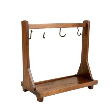 Coat Rack Shoe Bench Set Entryway Shoe Rack Coat Hat Bag Hooks Organizer Vintage