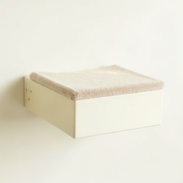 Wren Arc Wall-Mounted Cat Perch - Cream (synthetic illustration; no displayed measurements)