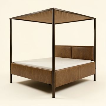 Andreaz Queen Four Poster Platform Bed (synthetic illustration; no displayed measurements)