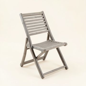 Oak Crossing Folding Outdoor Chair - Gray (synthetic illustration; no displayed measurements)