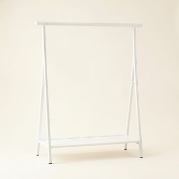 Rowan Branch Empty Garment Rack - White (synthetic illustration; no displayed measurements)