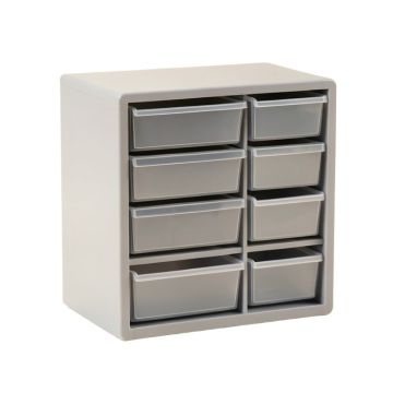 Maple Bend Small-Parts Storage Drawer Cabinet - Gray