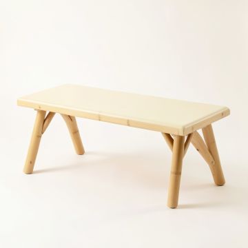 Briar Falls Indoor Bench - Cream (synthetic illustration; no displayed measurements)