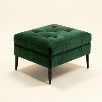 Arnau 17 '' Wide Velvet Tufted Cocktail Ottoman (synthetic illustration; no displayed measurements)